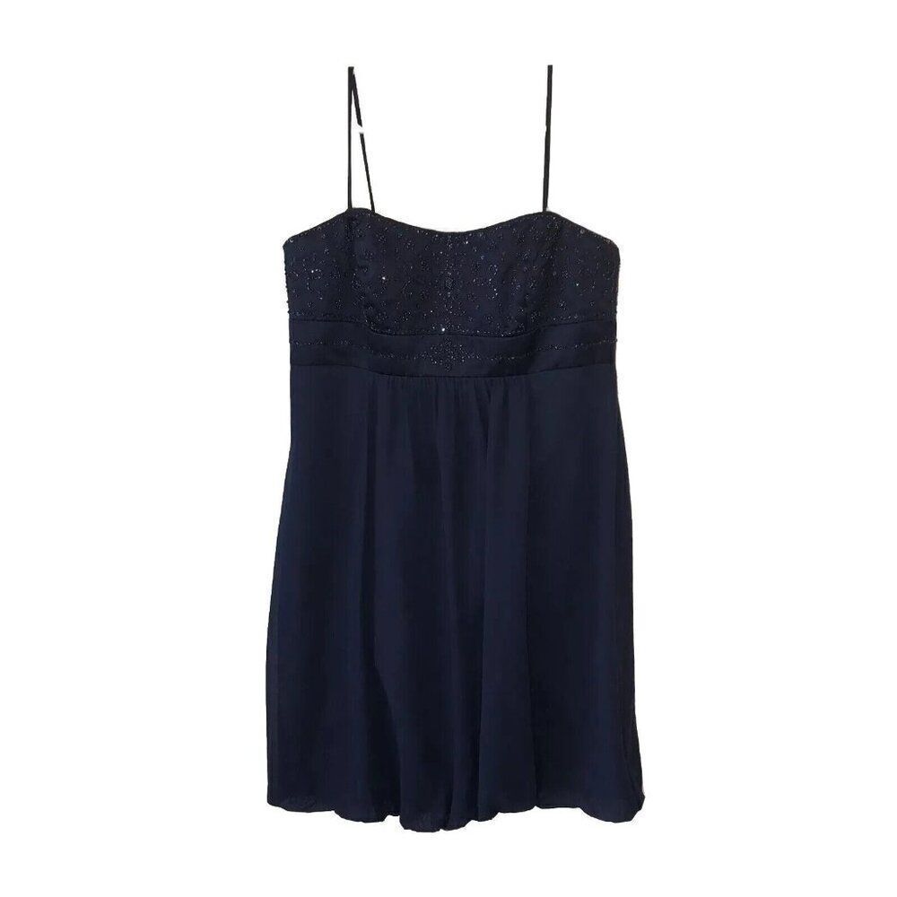 Davids Bridal Blue Size 12 Holiday Celebration Prom Dress